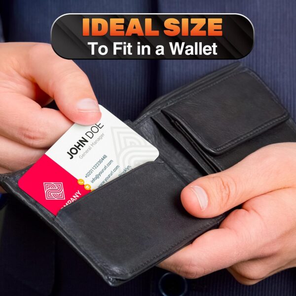 Metal Sublimated Business Card with NFC Tap to transfer contact